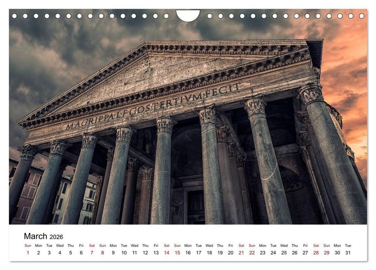 Produktbild: Wonders of Rome (Wall Calendar 2026 DIN A4 landscape), CALVENDO 12 Month Wall Calendar