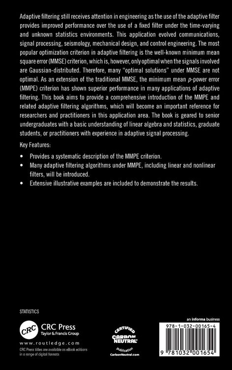 Produktbild: Adaptive Filtering Under Minimum Mean p-Power Error Criterion