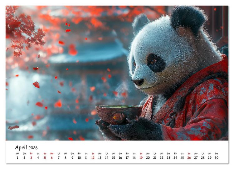 Produktbild: Lustige Tierreisen - Bunter Spa&szlig; f&uuml;r Kinder (Wandkalender 2026 DIN A4 quer), CALVENDO Monatskalender