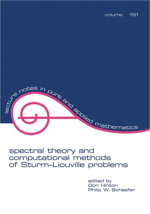 Produktbild: Spectral Theory & Computational Methods of Sturm-Liouville Problems