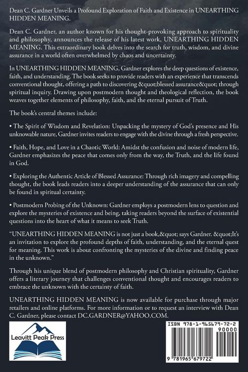 Produktbild: UNEARTHING HIDDEN MEANING