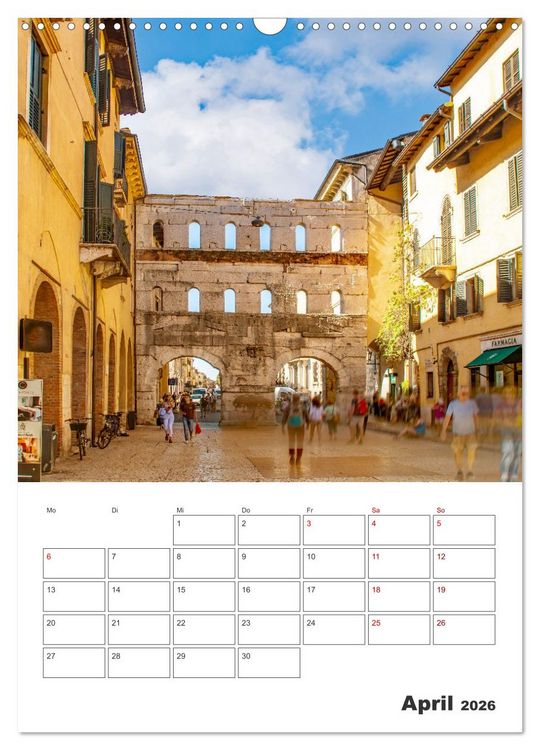 Produktbild: Verona - Reiseplaner (Wandkalender 2026 DIN A3 hoch), CALVENDO Monatskalender