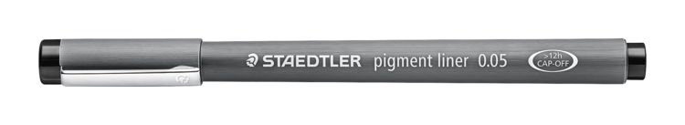 Produktbild: STAEDTLER Fineliner Lumocolor pigment liner 308 schwarz, 0,05 mm