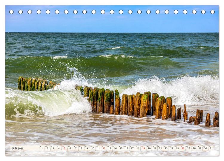 Produktbild: Insel Sylt - Fantastische Momente (Tischkalender 2026 DIN A5 quer), CALVENDO Monatskalender