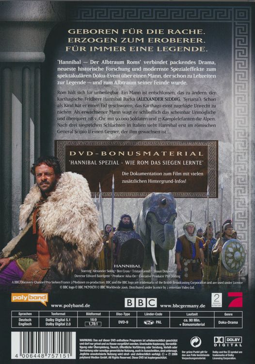 Produktbild: Hannibal - Der Albtraum Roms