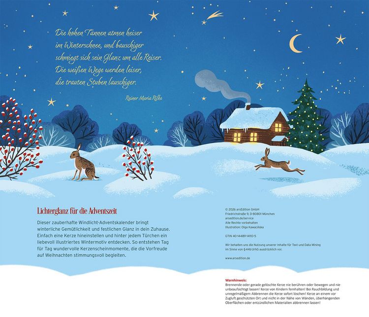 Produktbild: Windlicht-Adventskalender Lichterglanz