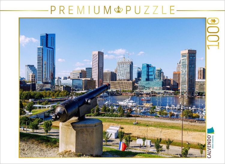 Produktbild: CALVENDO Puzzle Inner Harbor mit Historic Ships und World Trade Center - Baltimore, Maryland | 1000 Teile Lege-Gr&ouml;&szlig;e 64x48cm Foto-Puzzle f&uuml;r gl&uuml;cklich