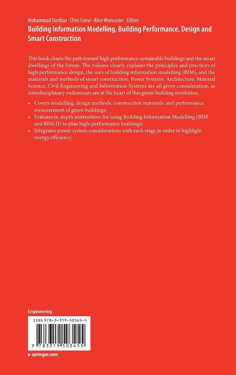 Produktbild: Building Information Modelling, Building Performance, Design and Smart Construction