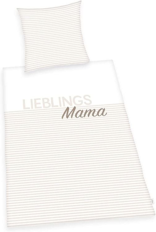 Produktbild: Herding 4459280050 - Lieblings-Mama Bettw&auml;sche-Set, Baumwolle, 80x80/135x200 cm