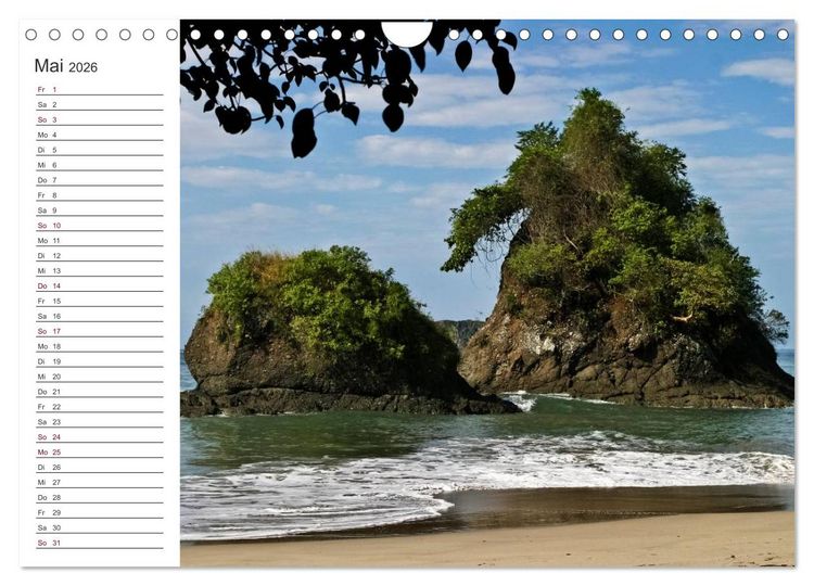 Produktbild: Costa Rica - Natur Pur (Wandkalender 2026 DIN A4 quer), CALVENDO Monatskalender