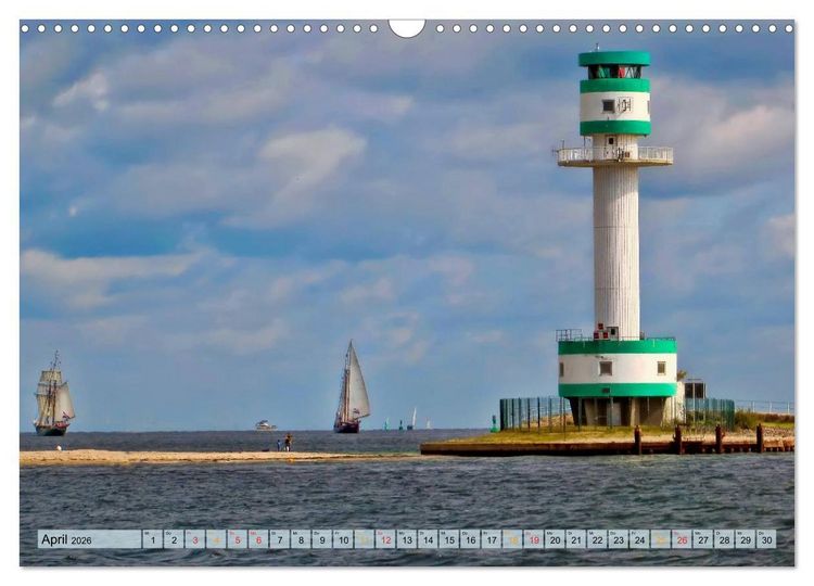 Produktbild: Leuchtt&uuml;rme - maritime Wegweiser in Deutschland (Wandkalender 2026 DIN A3 quer), CALVENDO Monatskalender