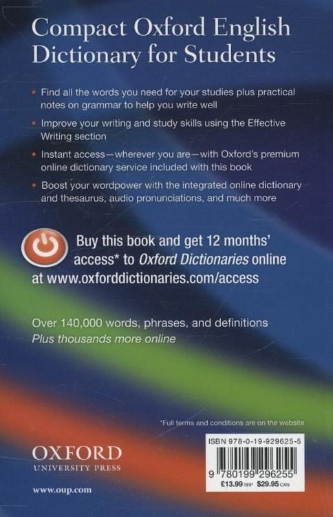Produktbild: Compact Oxford English Dictionary for Students