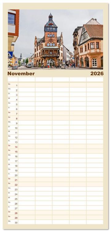 Produktbild: Familienplaner 2026 - Worms - historisch und sagenhaft mit 5 Spalten (Wandkalender, 21 x 45 cm) CALVENDO