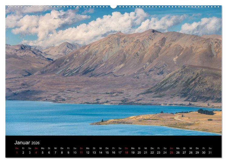 Produktbild: Neuseeland - Paradies am anderen Ende der Welt (Wandkalender 2026 DIN A2 quer), CALVENDO Monatskalender