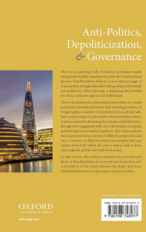 Produktbild: Anti-Polit Depolit & Governance C