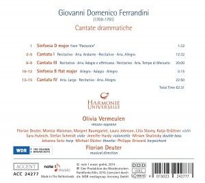 Produktbild: Ferrandini: Cantate Drammatiche