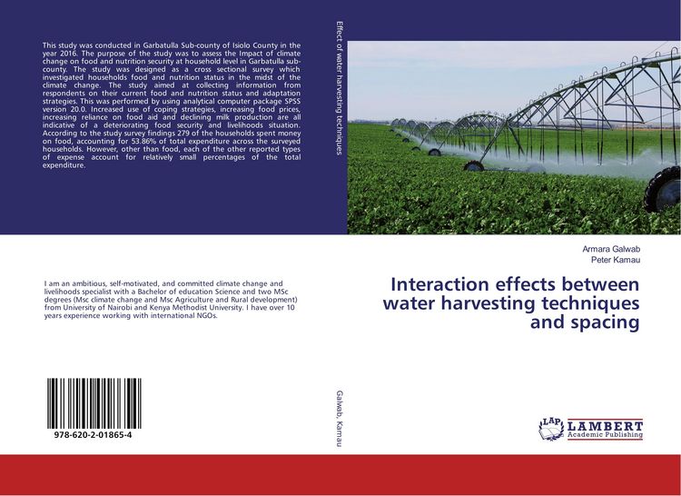 Produktbild: Interaction effects between water harvesting techniques and spacing