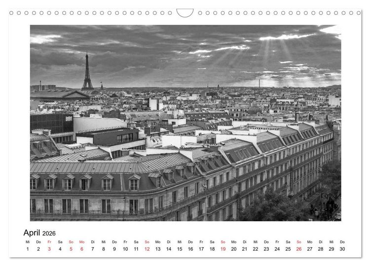 Produktbild: Paris vive la m&eacute;tropole (Wandkalender 2026 DIN A3 quer), CALVENDO Monatskalender