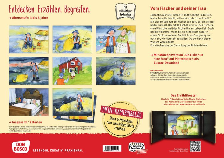 Produktbild: Vom Fischer und seiner Frau. Kamishibai Bildkartenset