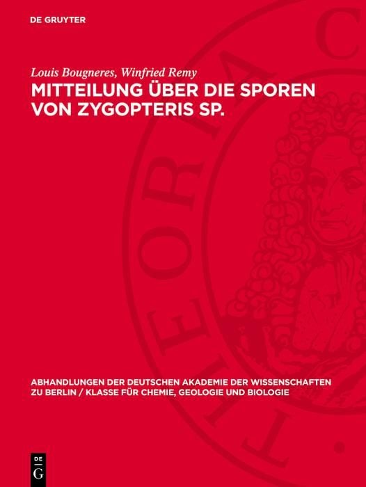 Produktbild: Mitteilung &uuml;ber die Sporen von Zygopteris Sp.