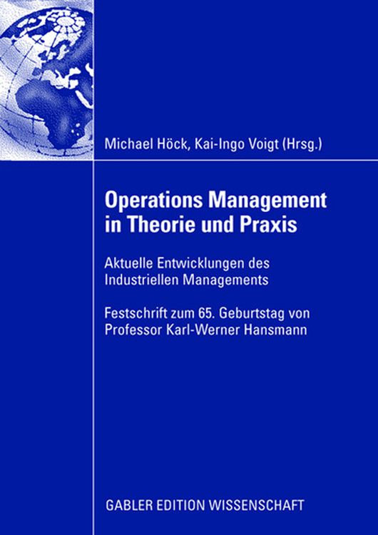 Produktbild: Operations Management in Theorie und Praxis