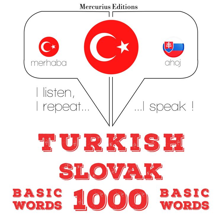 Produktbild: T&uuml;rk&ccedil;e - Slovak&ccedil;a: 1000 temel kelime