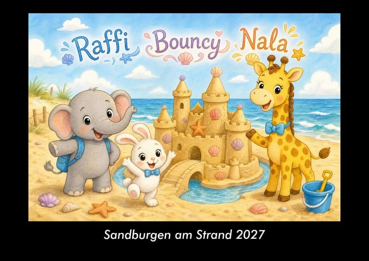 Produktbild: Sandburgen am Strand 2027 Fotokalender DIN A3