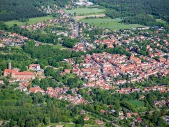 Produktbild: CALVENDO Puzzle Bad Belzig im Fl&auml;ming aus der Vogelperspektive | 1000 Teile Lege-Gr&ouml;&szlig;e 64 &times; 48 cm Foto-Puzzle f&uuml;r gl&uuml;ckliche Stunden