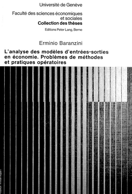 Produktbild: L'analyse des mod&egrave;les d'entr&eacute;es-sorties en &eacute;conomie