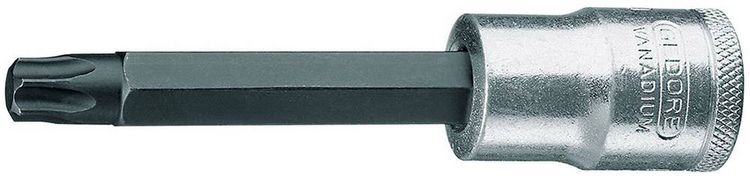 Produktbild: Gedore ITX 19 L T45-100 6155870 Innen-Sechsrund (TX) Schraubendrehereinsatz 7.82 mm T 45 1/2" (12.5 mm)