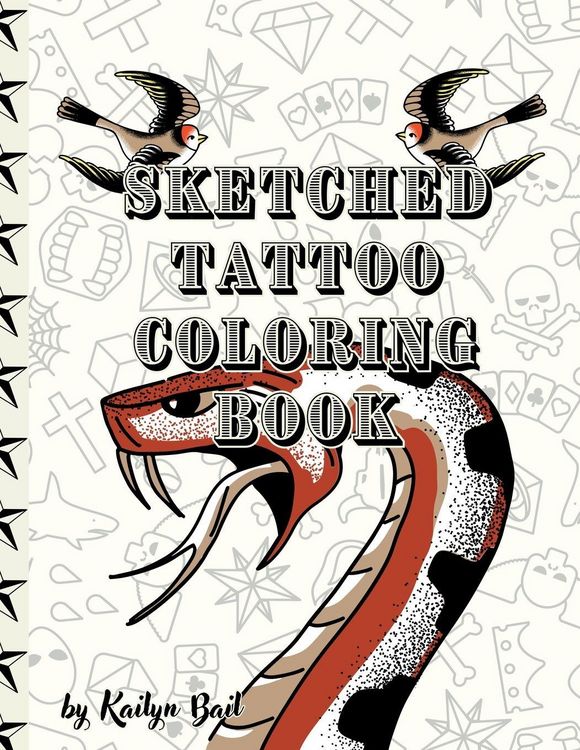 Produktbild: Sketched Tattoo Coloring Book