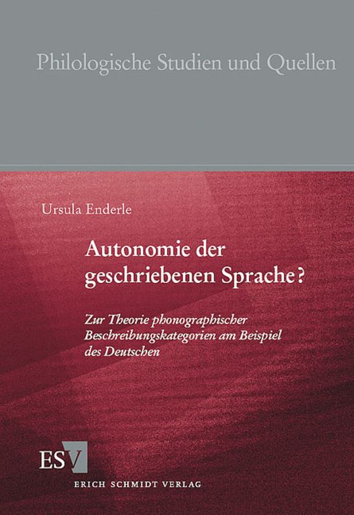 Produktbild: Autonomie der geschriebenen Sprache?