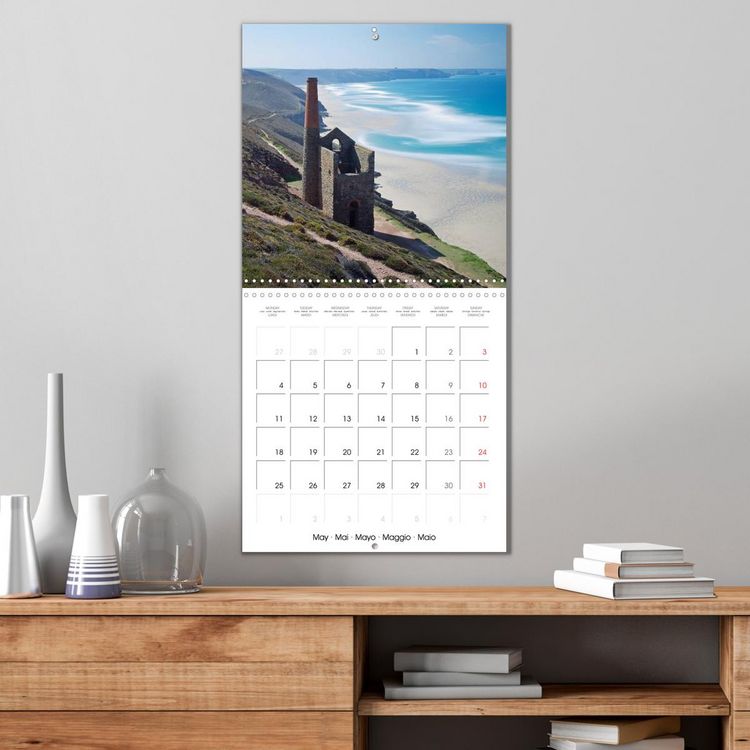 Produktbild: Beautiful Cornish Seascapes (Wall Calendar 2026 12 &times; 12 Inch) CALVENDO 12 Month Wall Calendar