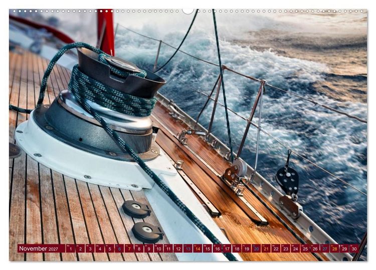 Produktbild: SEGELN - unterwegs mit dem Wind (hochwertiger Premium Wandkalender 2027 DIN A2 quer), Kunstdruck in Hochglanz