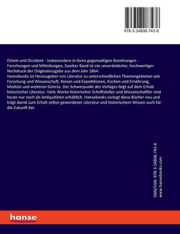 Produktbild: Orient und Occident