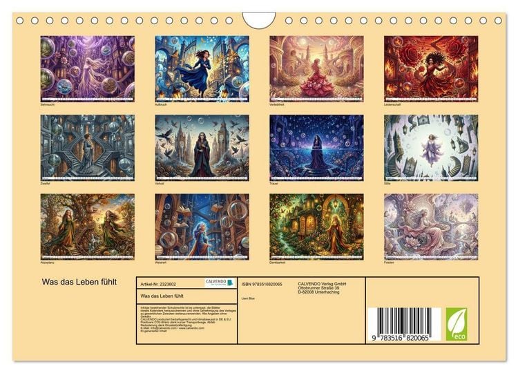 Produktbild: Was das Leben f&uuml;hlt (Wandkalender 2027 DIN A4 quer), CALVENDO Monatskalender