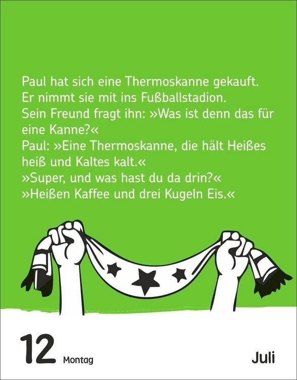 Produktbild: Fu&szlig;ballspa&szlig; f&uuml;r Kids Tagesabrei&szlig;kalender 2027 - Witze, lustige Spr&uuml;che und verr&uuml;ckte Fakten