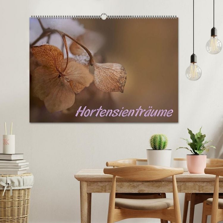 Produktbild: Hortensientr&auml;ume (Wandkalender 2027 DIN A2 quer), CALVENDO Monatskalender