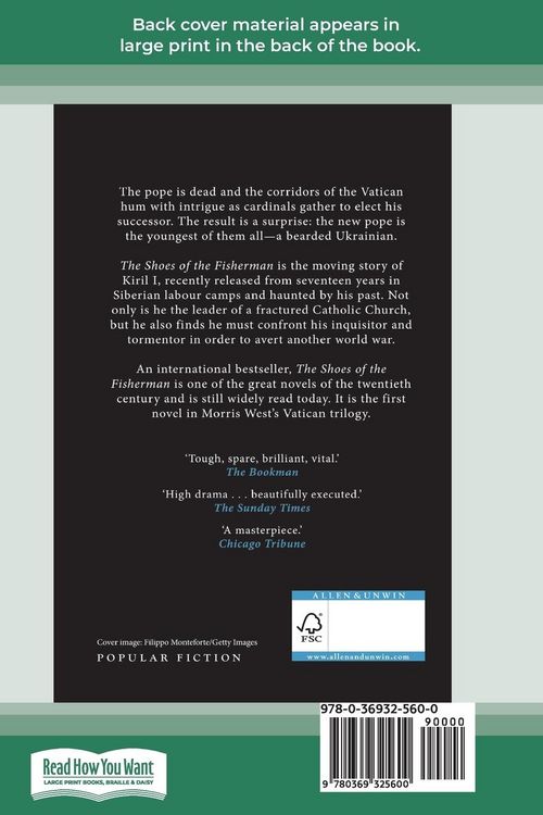 Produktbild: The Shoes of the Fisherman (16pt Large Print Edition)