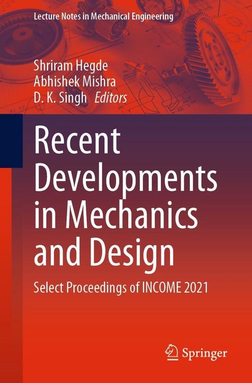 Produktbild: Recent Developments in Mechanics and Design