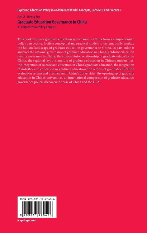 Produktbild: Graduate Education Governance in China