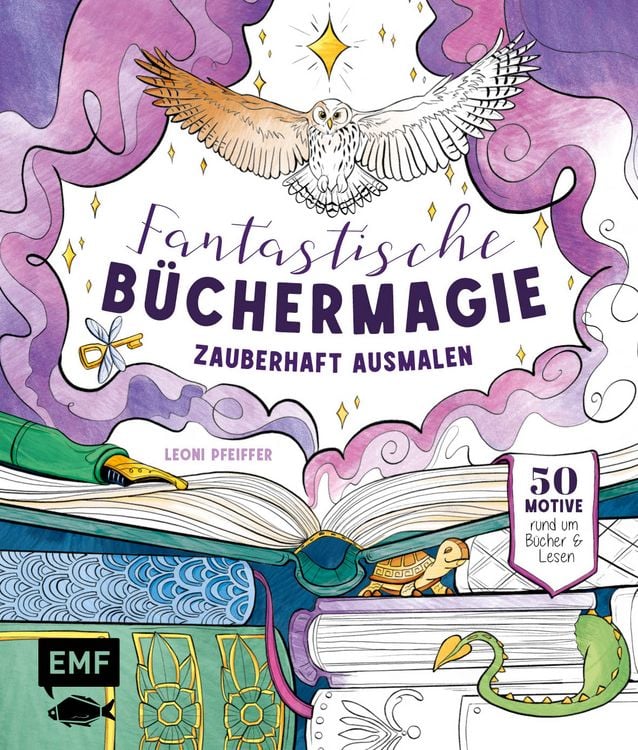 Produktbild: Fantastische Büchermagie – Zauberhafte Lesewelten zum Ausmalen