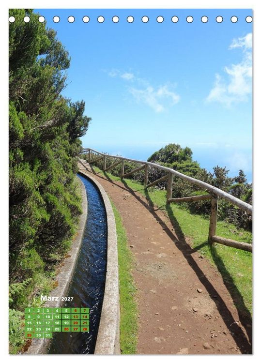 Produktbild: Levadas auf Madeira. Wildromantische Wanderwege (Tischkalender 2027 DIN A5 hoch), CALVENDO Monatskalender