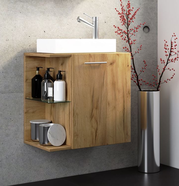 Produktbild: 2-tlg G&auml;ste WC Waschplatz Bad Waschtisch Hausa