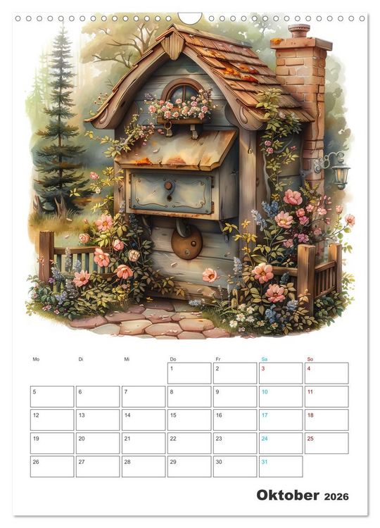 Produktbild: Zeitreise - Der vintage Briekasten Kalender (Wandkalender 2026 DIN A3 hoch), CALVENDO Monatskalender