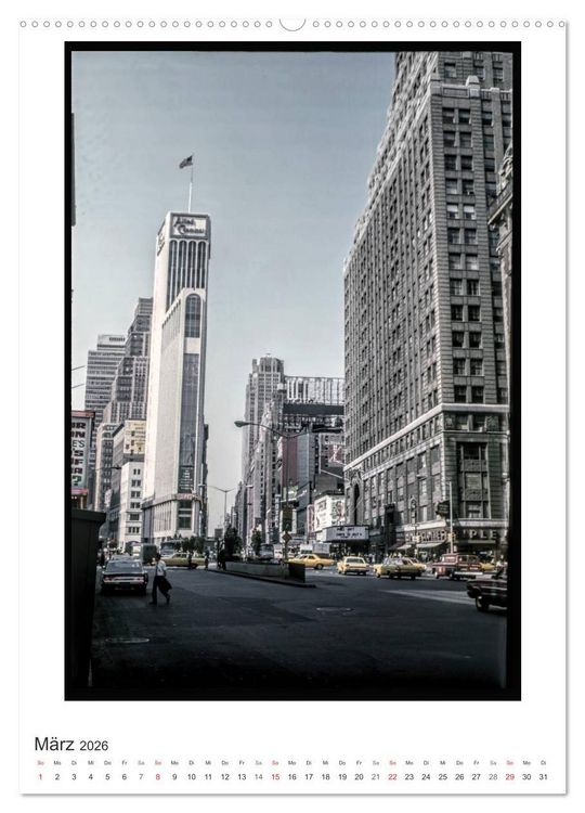Produktbild: NEW YORK CITY - Vintage Views (Wandkalender 2026 DIN A2 hoch), CALVENDO Monatskalender