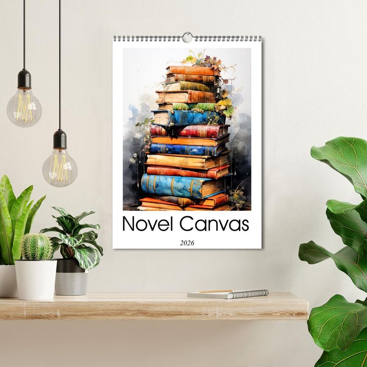 Produktbild: Novel Canvas (Wall Calendar 2026 DIN A3 portrait), CALVENDO 12 Month Wall Calendar