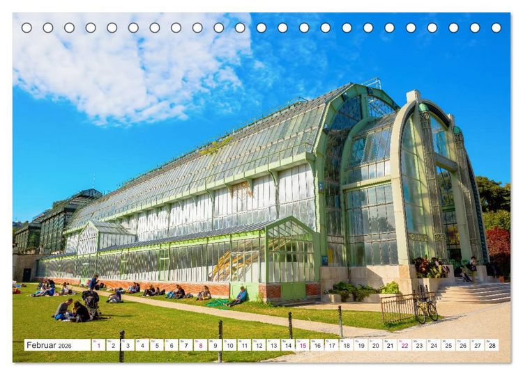 Produktbild: Geliebtes Paris - Ein Bilderbogen aus der Stadt der Liebe (Tischkalender 2026 DIN A5 quer), CALVENDO Monatskalender