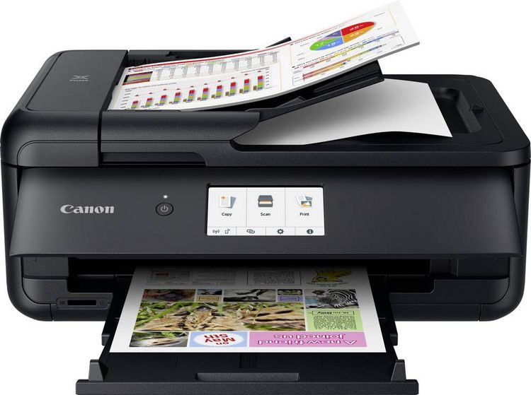 Produktbild: Canon PIXMA TS9550a Multifunktionsdrucker Tintenstrahl Farbe A3 Drucker, Scanner, Kopierer Duplex, LAN, USB, WLAN