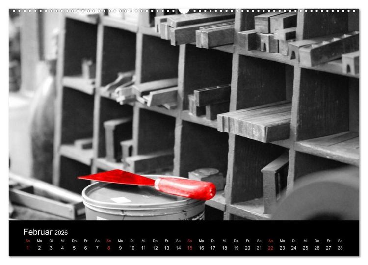 Produktbild: Blickfang in Rot (Wandkalender 2026 DIN A2 quer), CALVENDO Monatskalender